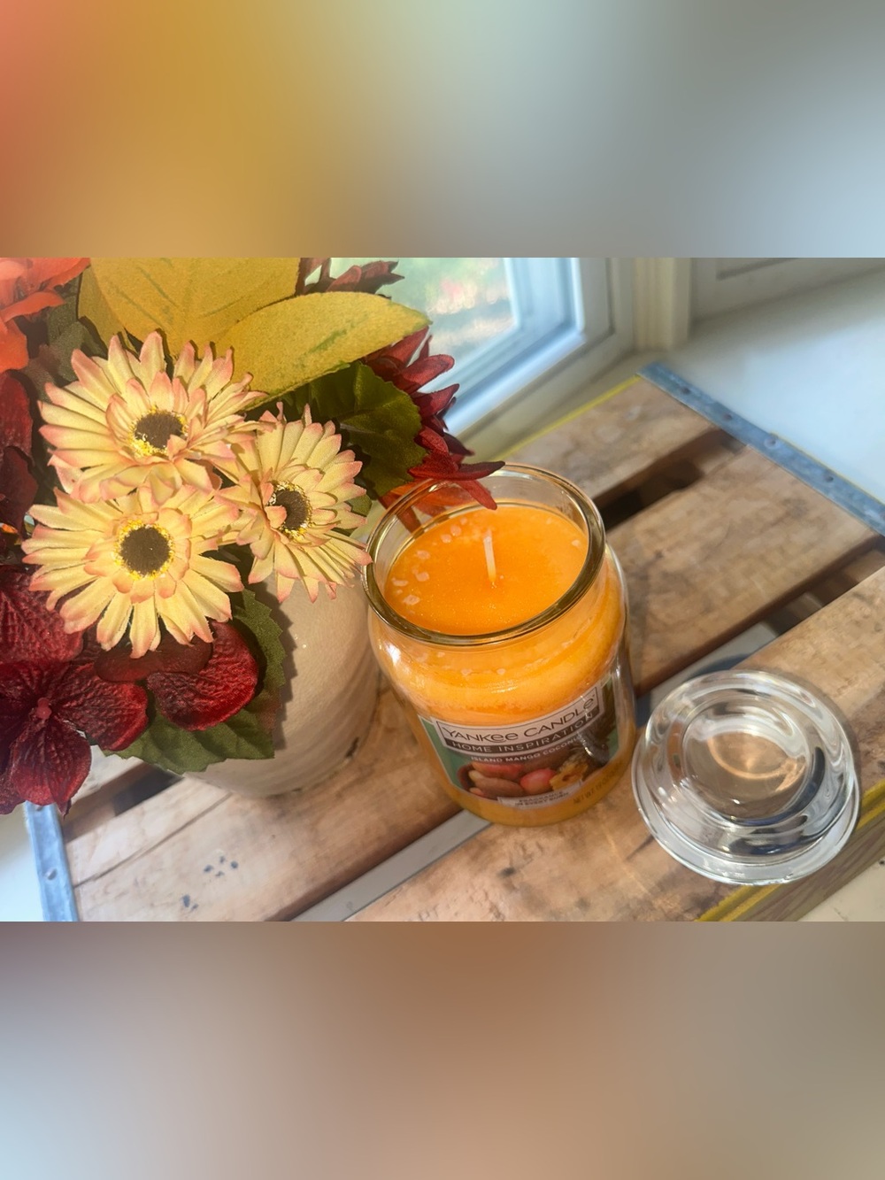 Yankee Candle Large Island Mango Coconut Jar Candle 19 Oz - Picture 5 of 6